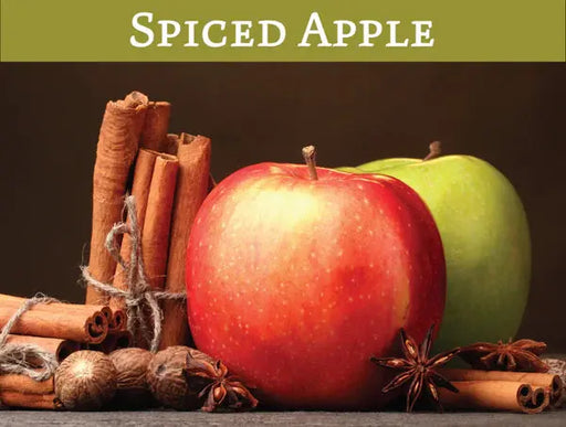 Spiced apple Soy Scented Wax Candle&nbsp; Infused Scented Candle Reiki Healing Candle made with soya wax. Apple Spice Fragrance oil is a popular festive rich spicy blend of cinnamon, apple and nutmeg with hints of plum with base notes of rich creamy vanilla