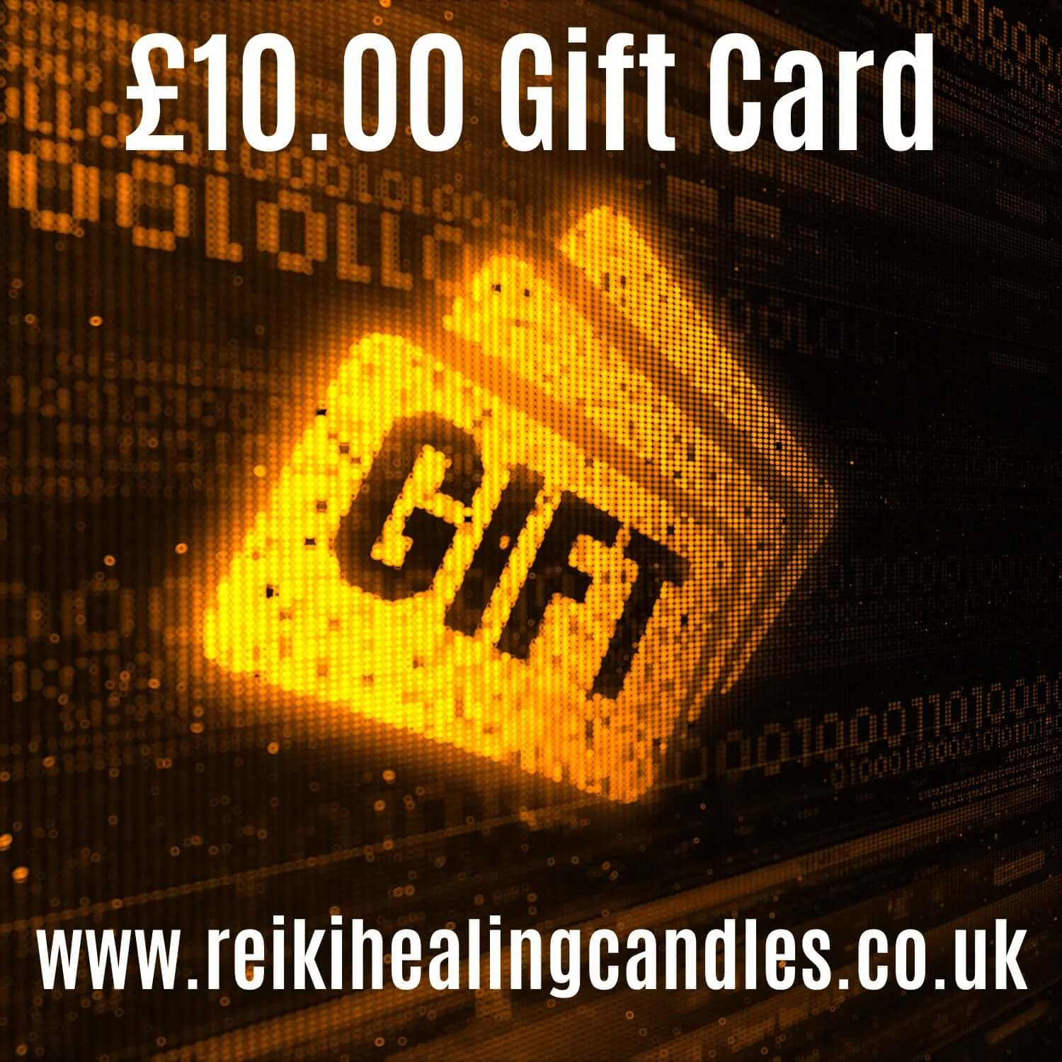 Reiki Healing Candle Gift Card Reiki Healing Candles